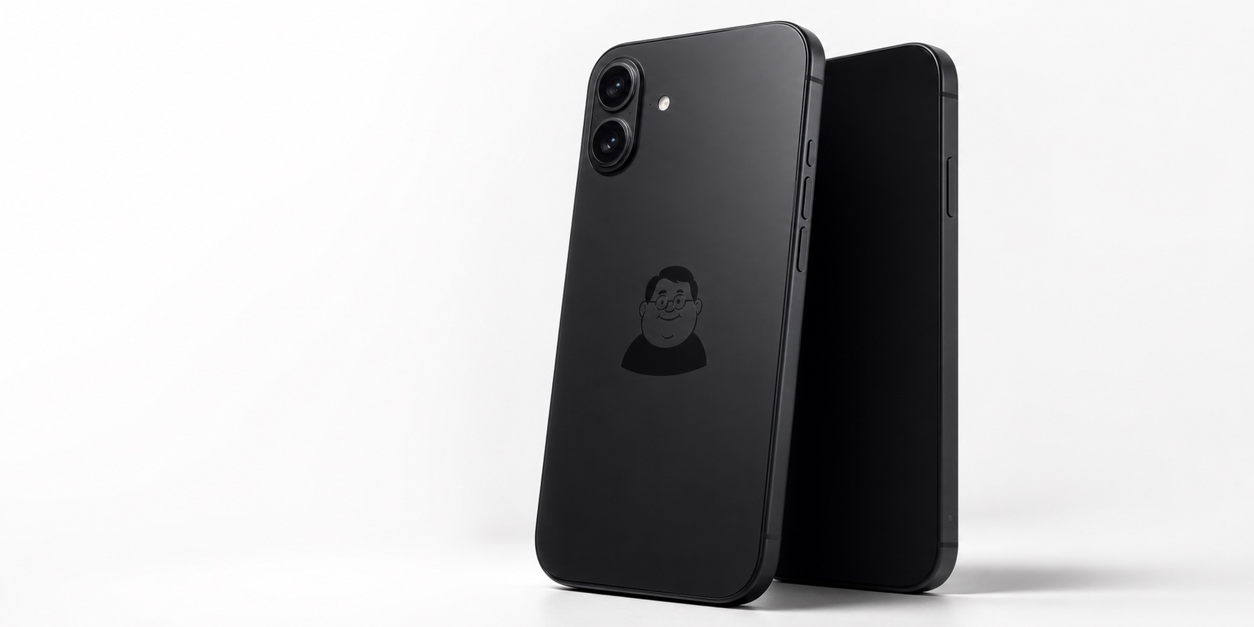 背面におじさんマークが印字されたOji Phone