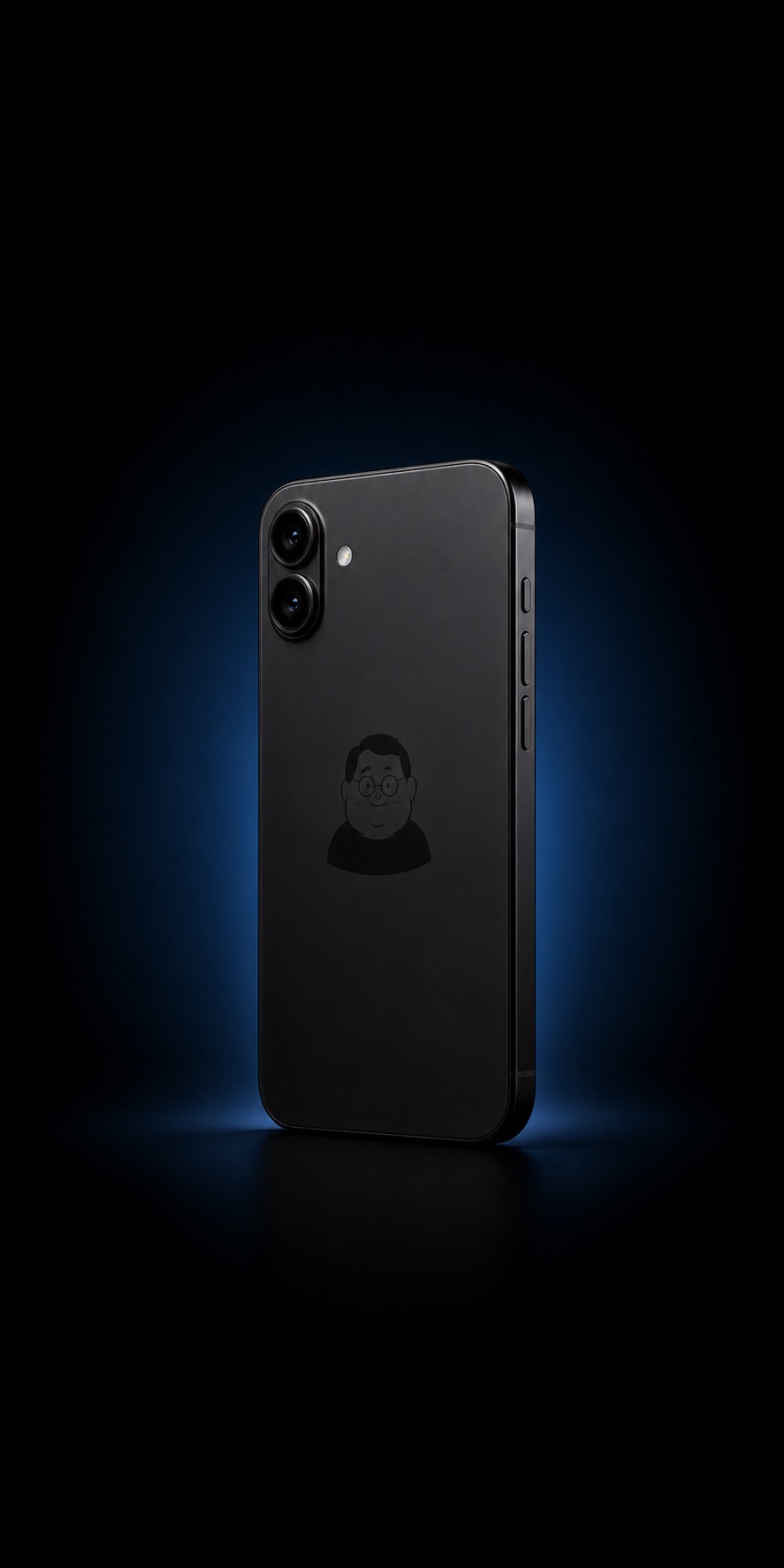 背面におじさんマークが印字された黒いOji Phone Pro